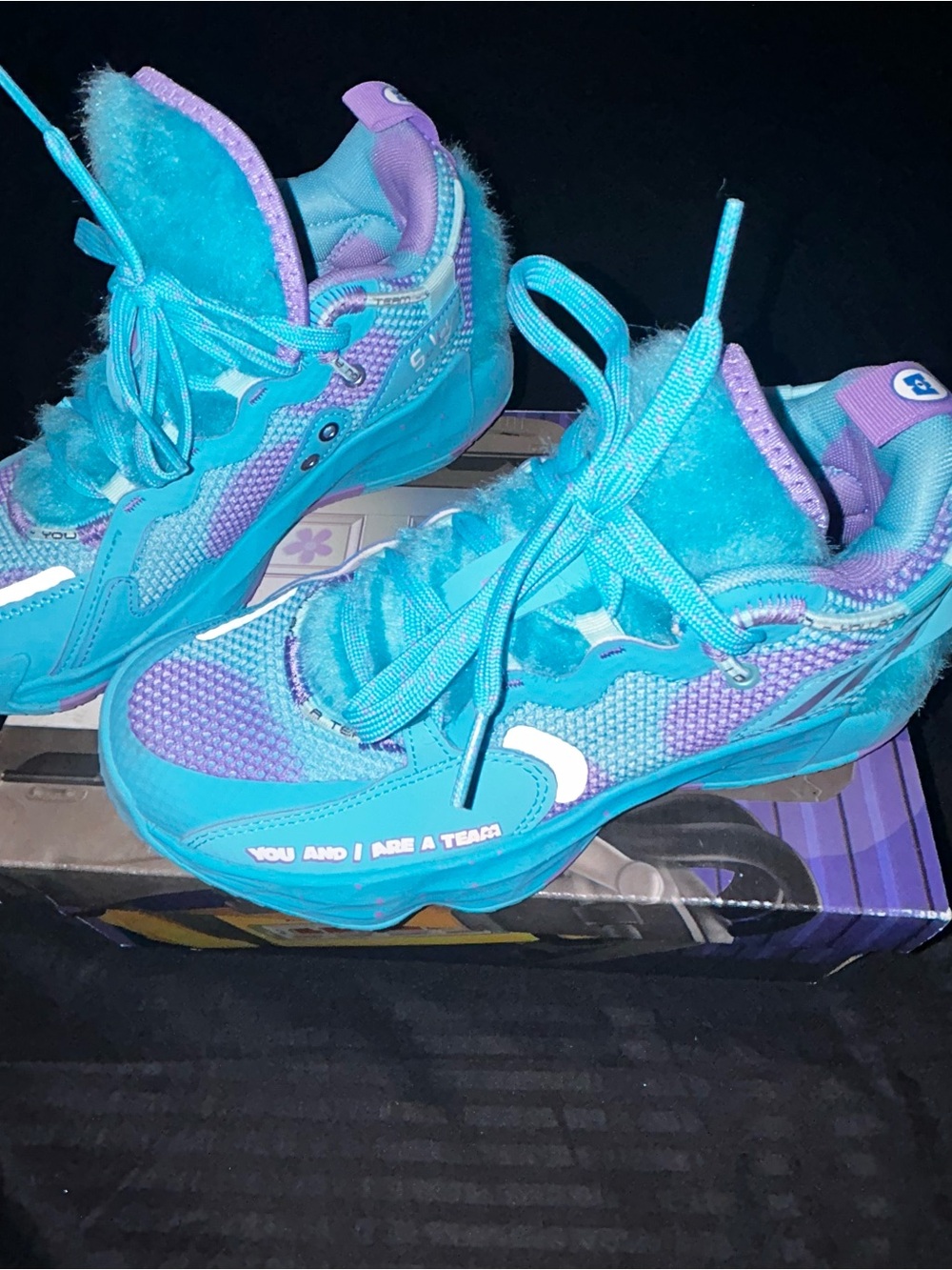 adidas Dame 7 EXTPLY x Monsters Inc. Blue. Kids Size 3.5 With Box Worn Once